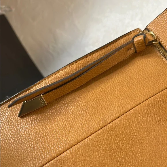 Foley + Corinna golden Tan vegan Crossbody Bag with Minimalist Design - Picture 5 of 15